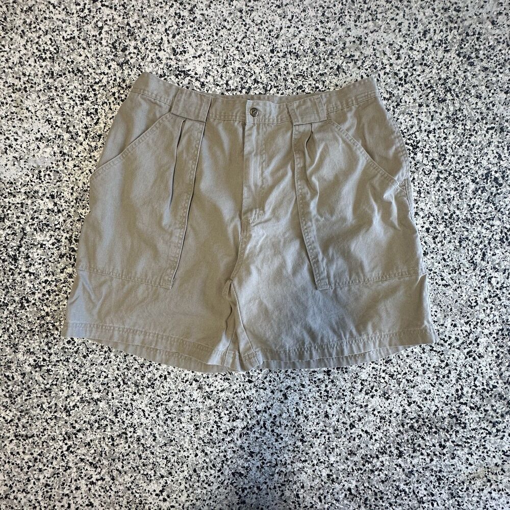 Vintage Eddie Bauer Shorts Men's 38  BeigeCanvas Hiking Trail Outdoors 90s
